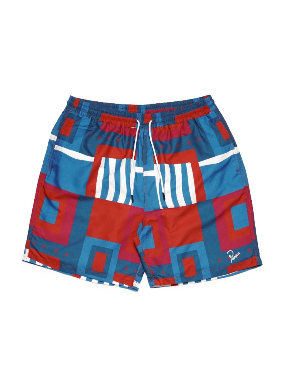 By Parra Hot Springs Pattern Swim Shorts - Multi Colored, X-Large
